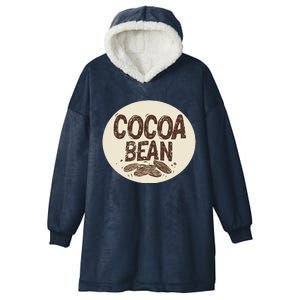 Nice Chocolate Bean For Cocoa Lovers Hooded Wearable Blanket