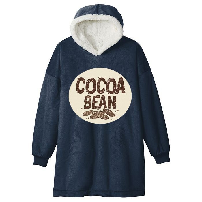 Nice Chocolate Bean For Cocoa Lovers Hooded Wearable Blanket