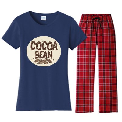 Nice Chocolate Bean For Cocoa Lovers Women's Flannel Pajama Set