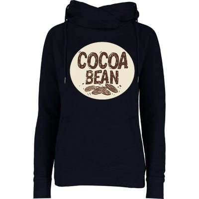 Nice Chocolate Bean For Cocoa Lovers Womens Funnel Neck Pullover Hood