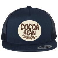 Nice Chocolate Bean For Cocoa Lovers Flat Bill Trucker Hat