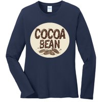 Nice Chocolate Bean For Cocoa Lovers Ladies Long Sleeve Shirt