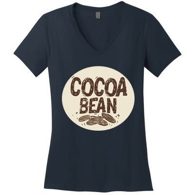 Nice Chocolate Bean For Cocoa Lovers Women's V-Neck T-Shirt