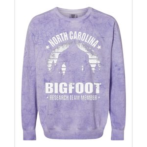 North Carolina Bigfoot Research Team Member Sasquatch Sunset Colorblast Crewneck Sweatshirt