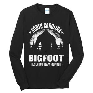 North Carolina Bigfoot Research Team Member Sasquatch Sunset Tall Long Sleeve T-Shirt