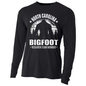 North Carolina Bigfoot Research Team Member Sasquatch Sunset Cooling Performance Long Sleeve Crew