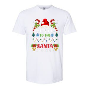 Nurse Christmas Be Nice To The Nurse Santa Is Watching Softstyle® CVC T-Shirt