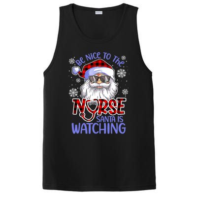 Nurse Christmas Be Nice To The Nurse Santa Is Watching PosiCharge Competitor Tank