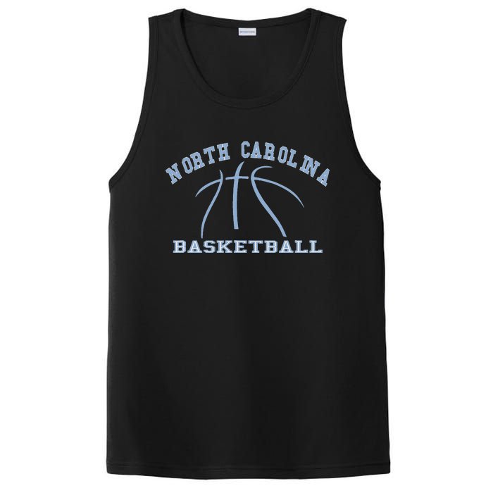 North Carolina Basketball Camp Fan Hoops Graphic NC Gear PosiCharge Competitor Tank