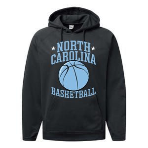 North Carolina Basketball Camp Fan Hoop funny player Performance Fleece Hoodie