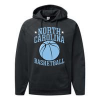 North Carolina Basketball Camp Fan Hoop funny player Performance Fleece Hoodie