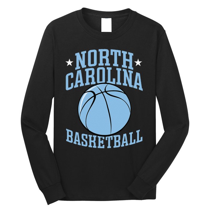 North Carolina Basketball Camp Fan Hoop funny player Long Sleeve Shirt