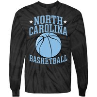 North Carolina Basketball Camp Fan Hoop funny player Tie-Dye Long Sleeve Shirt