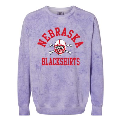 N.E.B.R.A.S.K.A Cornhuskers Blackshirts Colorblast Crewneck Sweatshirt