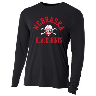 N.E.B.R.A.S.K.A Cornhuskers Blackshirts Cooling Performance Long Sleeve Crew