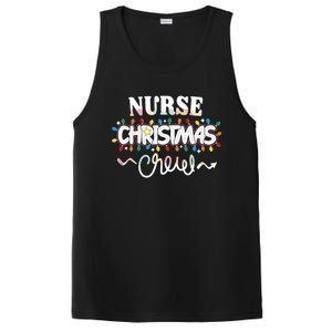 Nurse Christmas Crew Party Cute Nursing Np Rn Xmas Lights Great Gift PosiCharge Competitor Tank