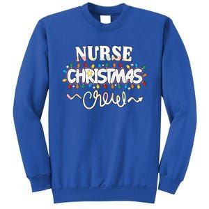 Nurse Christmas Crew Party Cute Nursing Np Rn Xmas Lights Great Gift Sweatshirt