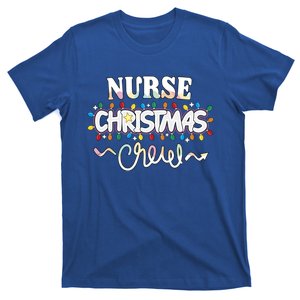 Nurse Christmas Crew Party Cute Nursing Np Rn Xmas Lights Great Gift T-Shirt