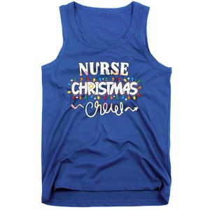 Nurse Christmas Crew Party Cute Nursing Np Rn Xmas Lights Great Gift Tank Top