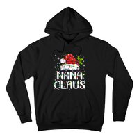 Nana Claus Christmas Lights Pajama Family Matching Hoodie