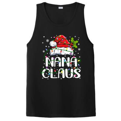 Nana Claus Christmas Lights Pajama Family Matching PosiCharge Competitor Tank