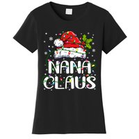 Nana Claus Christmas Lights Pajama Family Matching Women's T-Shirt