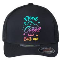 Need Cupcake? Call Me Funny Cupcake Maker Baking Chef Meaningful Gift Flexfit Unipanel Trucker Cap