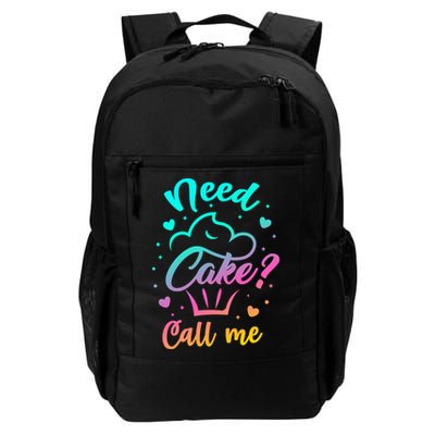 Need Cupcake? Call Me Funny Cupcake Maker Baking Chef Meaningful Gift Backpack