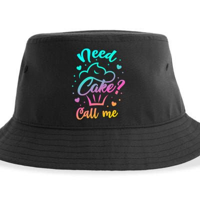 Need Cupcake? Call Me Funny Cupcake Maker Baking Chef Meaningful Gift Sustainable Bucket Hat