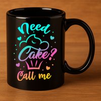 Need Cupcake? Call Me Funny Cupcake Maker Baking Chef Meaningful Gift 11oz C Handle Ceramic Mug