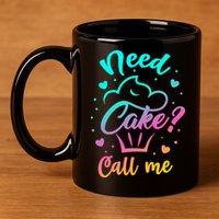 Need Cupcake? Call Me Funny Cupcake Maker Baking Chef Meaningful Gift 11oz C Handle Ceramic Mug