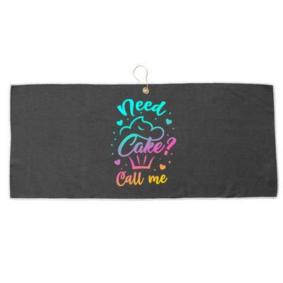 Need Cupcake? Call Me Funny Cupcake Maker Baking Chef Meaningful Gift Large Microfiber Waffle Golf Towel