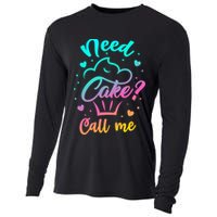 Need Cupcake? Call Me Funny Cupcake Maker Baking Chef Meaningful Gift Cooling Performance Long Sleeve Crew