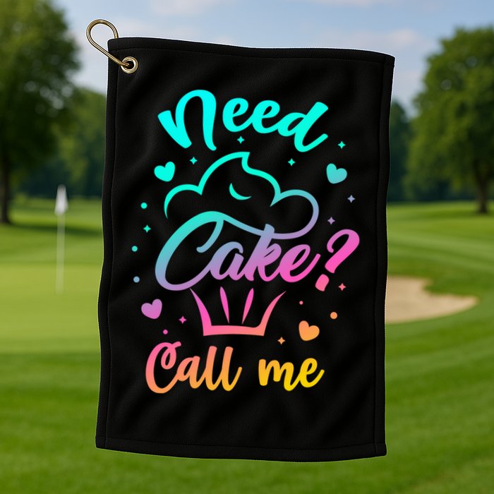 Need Cupcake? Call Me Funny Cupcake Maker Baking Chef Meaningful Gift Golf Towel