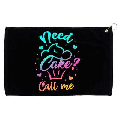 Need Cupcake? Call Me Funny Cupcake Maker Baking Chef Meaningful Gift Grommeted Golf Towel