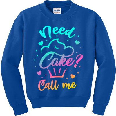 Need Cupcake? Call Me Funny Cupcake Maker Baking Chef Meaningful Gift Kids Sweatshirt