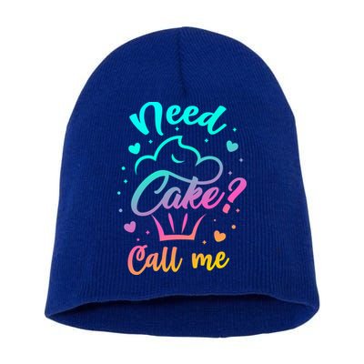 Need Cupcake? Call Me Funny Cupcake Maker Baking Chef Meaningful Gift Short Acrylic Beanie