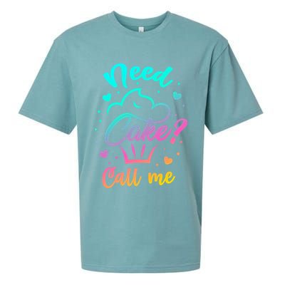 Need Cupcake? Call Me Funny Cupcake Maker Baking Chef Meaningful Gift Sueded Cloud Jersey T-Shirt