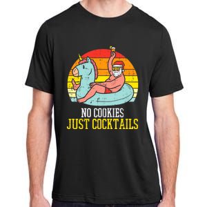 No Cookies Cocktails Santa Summer Christmas In July Xmas Adult ChromaSoft Performance T-Shirt