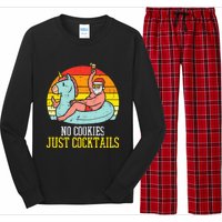 No Cookies Cocktails Santa Summer Christmas In July Xmas Long Sleeve Pajama Set