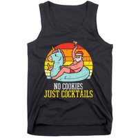 No Cookies Cocktails Santa Summer Christmas In July Xmas Tank Top