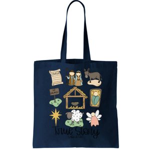 Nativity Christian Christmas Xmas True Story Manger Tote Bag