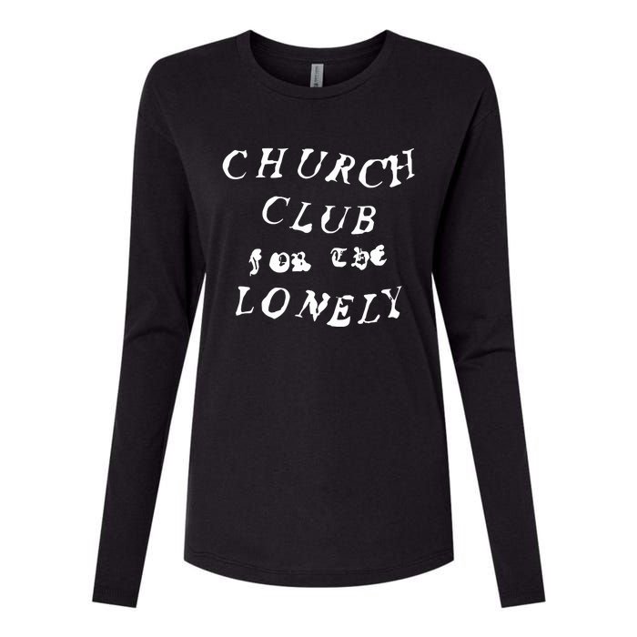 Nessabarrett Church Club Pink Womens Cotton Relaxed Long Sleeve T-Shirt