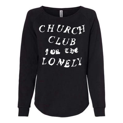 Nessabarrett Church Club Pink Womens California Wash Sweatshirt