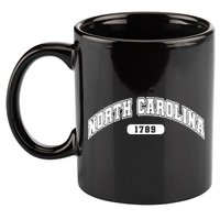 North Carolina Collegiate Style 1789 11oz C Handle Ceramic Mug