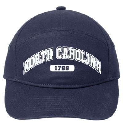 North Carolina Collegiate Style 1789 7-Panel Snapback Hat