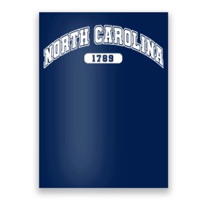 North Carolina Collegiate Style 1789 Poster