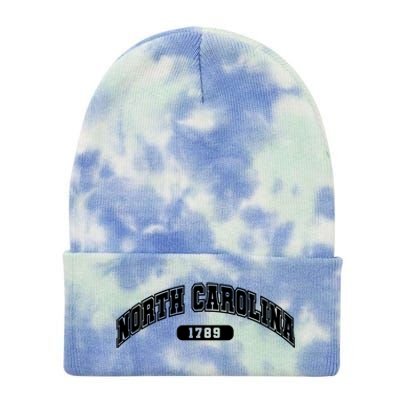 North Carolina Collegiate Style 1789 Tie Dye 12in Knit Beanie