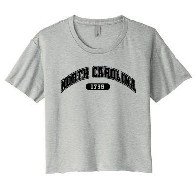 North Carolina Collegiate Style 1789 Women's Crop Top Tee