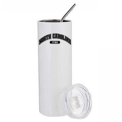 North Carolina Collegiate Style 1789 Stainless Steel Tumbler